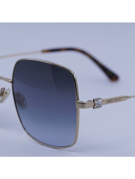 Jimmy Choo LILI/S 0000 GB Sunglasses Rose Gold Square Frame, Grey Lenses main image 7